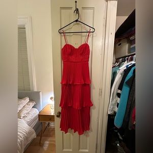 Red cocktail dress